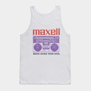 vintage retro 80s maxell Tank Top